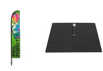 Bow Banner 3.1m Single Inc Square Base - Click to enlarge