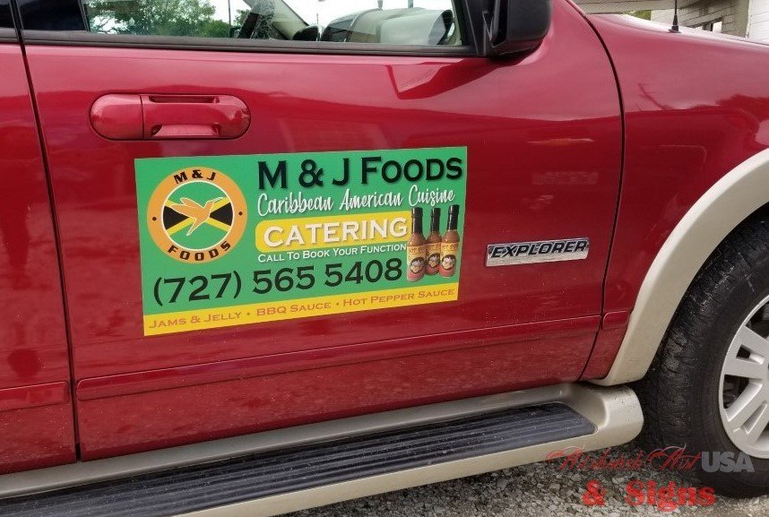 Magnetic Car Sticker 150X600mm - Click to enlarge