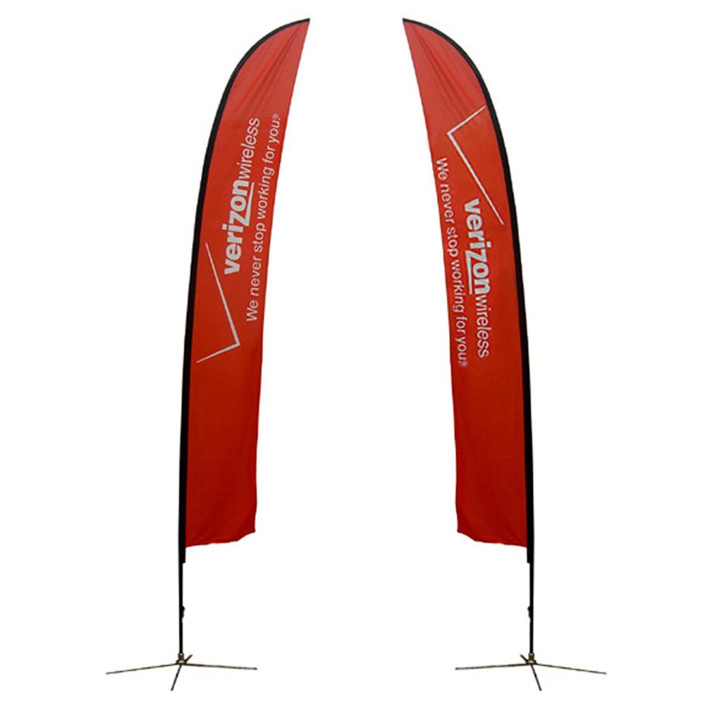 Bow Banners 3.4m Twin Pk Inc Base - Click to enlarge
