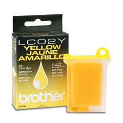 Brother OEM LC-02 Yellow - Click to enlarge