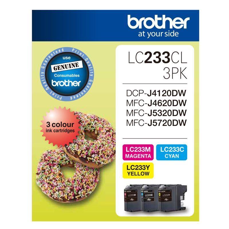 Brother OEM LC-233 C/M/Y Colour Pack - Click to enlarge