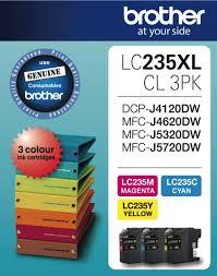 Brother OEM LC-235XL C/M/Y Colour Pack - Click to enlarge