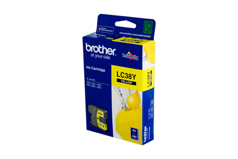 Brother OEM LC-38 Yellow Inkjet - Click to enlarge