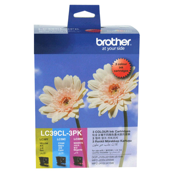 Brother OEM LC-39 C/M/Y Colour Pack - Click to enlarge