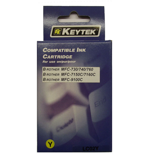 Brother Compatible Lc-02 Yellow Inkjet - Click to enlarge