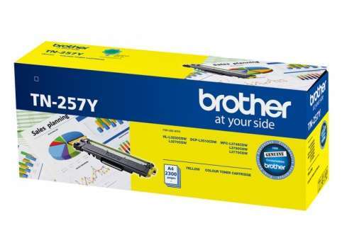 Brother OEM TN-257 Toner Yellow - Click to enlarge