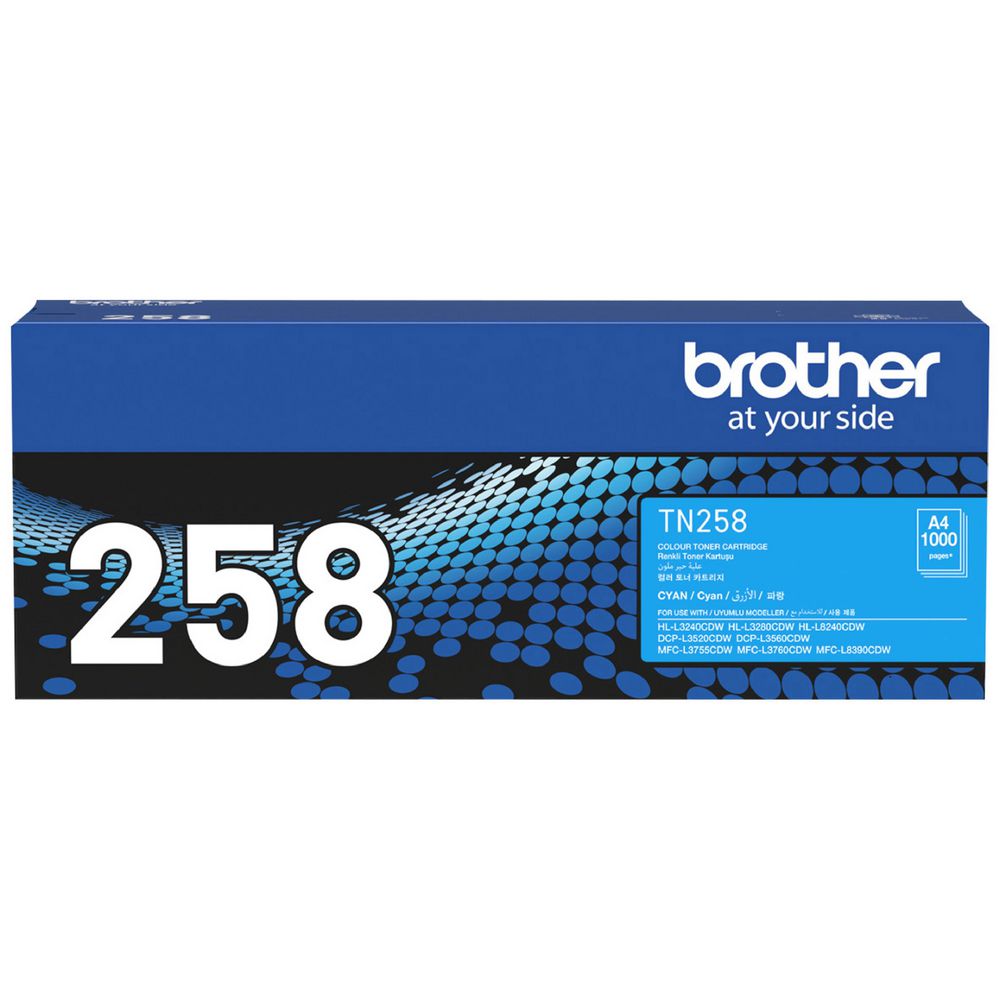 Brother OEM TN-258 Toner Cyan - Click to enlarge