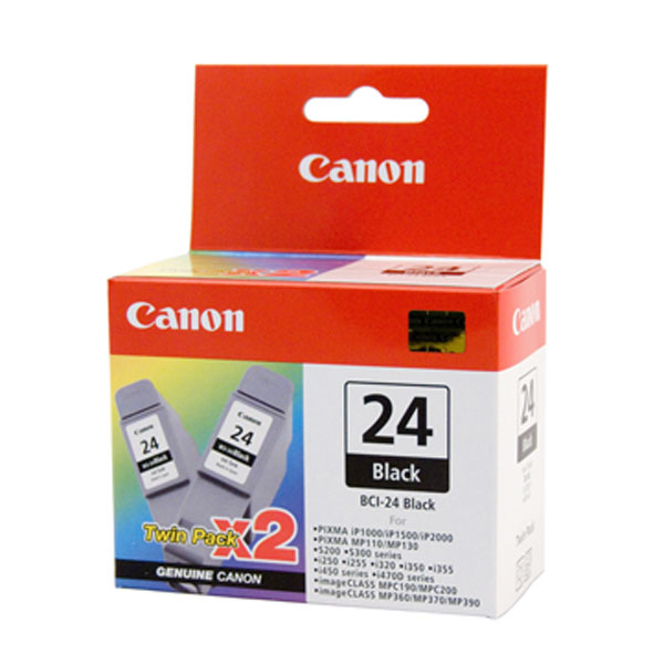 Canon OEM BCI-24 Black Twin Pack - Click to enlarge