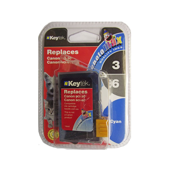 Canon Compatible Bci-3/Bci-6 Cyan Inkjet - Click to enlarge