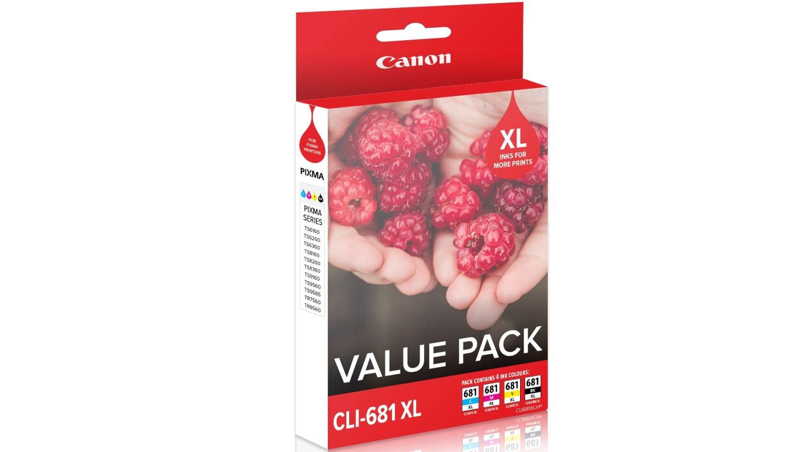 Canon OEM CLI-681XL B/C/M/Y Value Pack - Click to enlarge