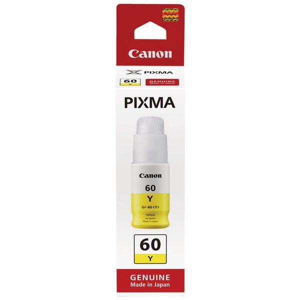 Canon OEM GI60 Yellow Ink Bottle - Click to enlarge