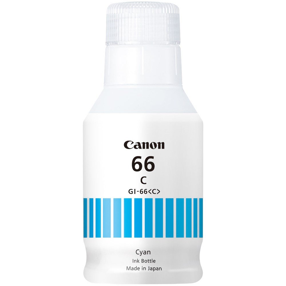 Canon OEM GI66 Cyan Ink Bottle - Click to enlarge