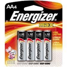 Energiser Batteries AA 4 Pack - Click to enlarge