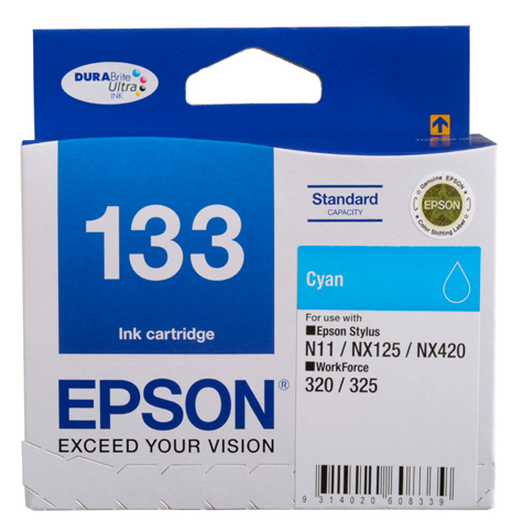 Epson OEM T1332 (133) Cyan Inkjet - Click to enlarge