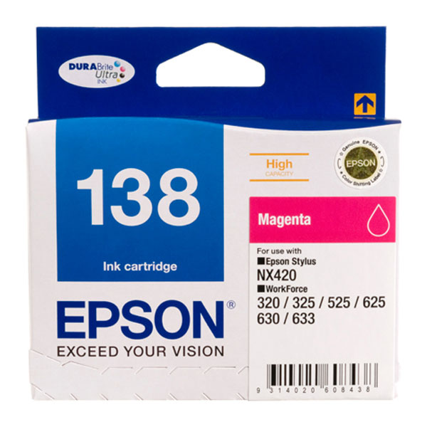 Epson OEM T1383 (138) HY Ink Magenta - Click to enlarge
