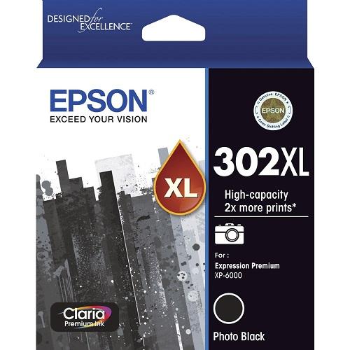Epson OEM 302 High Yield Photo Black - Click to enlarge