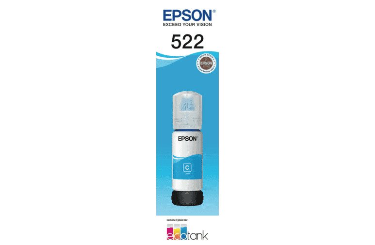 Epson OEM 522  Cyan Ink Bottle - Click to enlarge