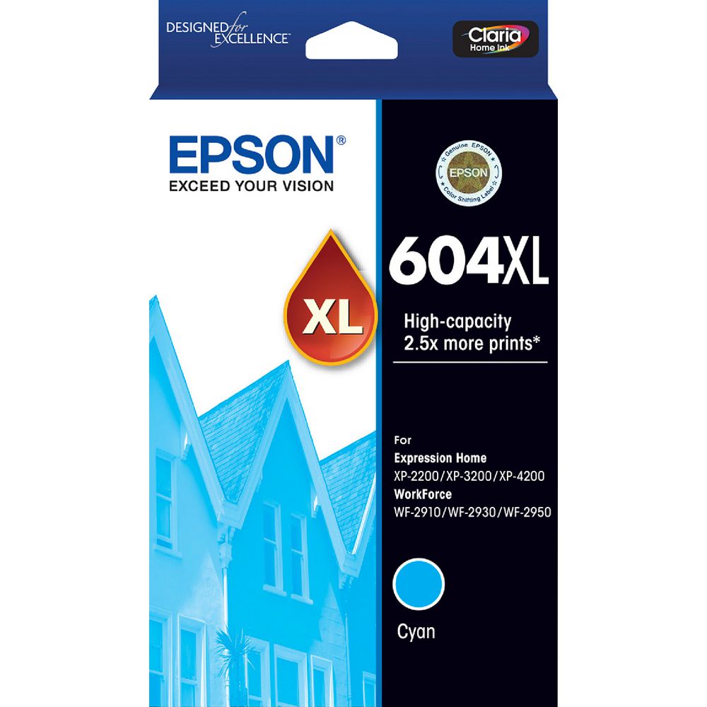 Epson OEM 604XL High Yield Cyan - Click to enlarge
