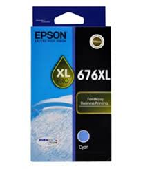 Epson OEM 676XL Inkjet Cyan - Click to enlarge