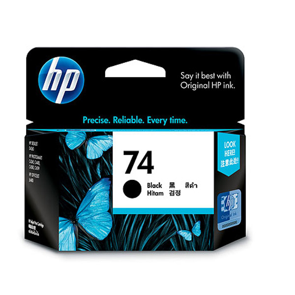HP OEM #74 CB335WA Black Ink Cartridge - Click to enlarge