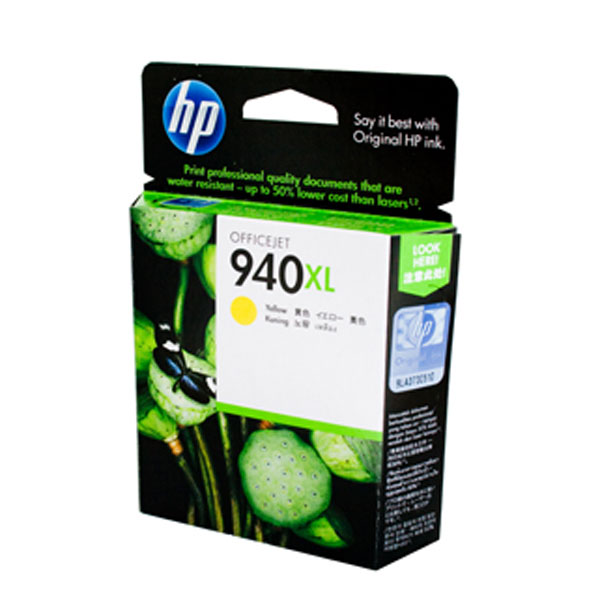 HP OEM #940XL C4909AA Yellow Ink - Click to enlarge