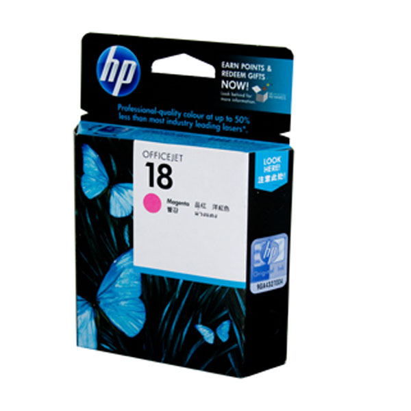 HP OEM #18 C4938A Magenta Inkjet - Click to enlarge