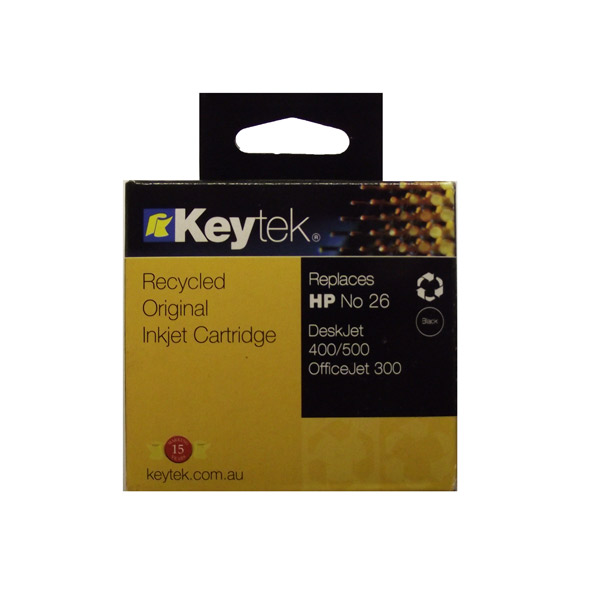 HP Compat #26 51626A Black Ink - Click to enlarge