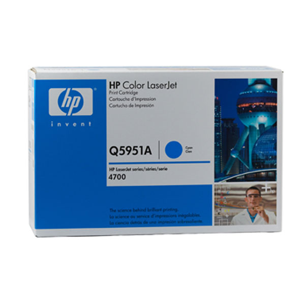 Hewlett Packard OEM Q5951A Cyan Toner - Click to enlarge