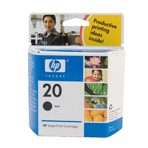 HP OEM #20 C6614Da Black Inkjet - Click to enlarge