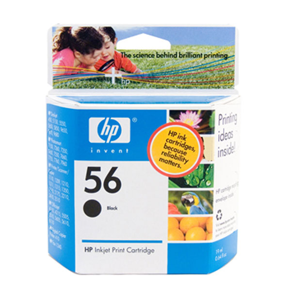 HP OEM #56 C6656Aa Black Inkjet - Click to enlarge