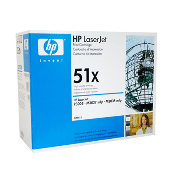 Hewlett Packard OEM Q7551X HY Toner - Click to enlarge