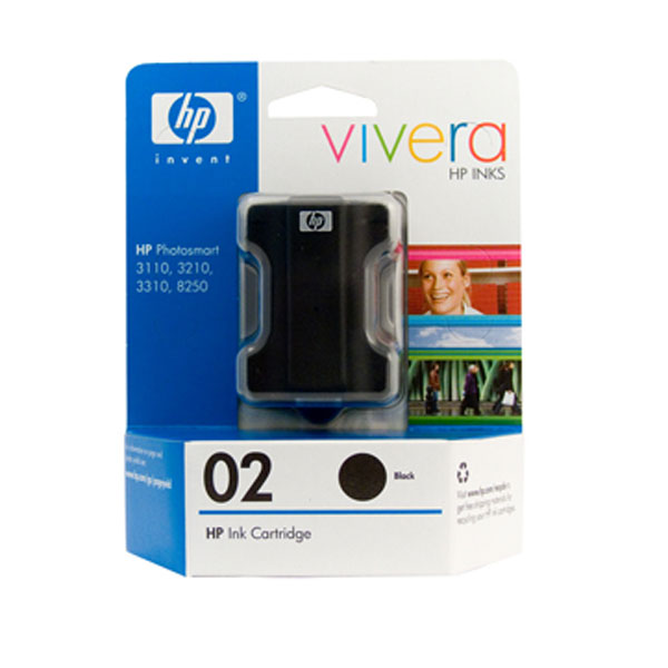 HP OEM #02 C8721WA Black Inkjet - Click to enlarge