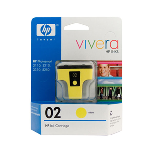 HP OEM #02 C8773WA Yellow Inkjet - Click to enlarge