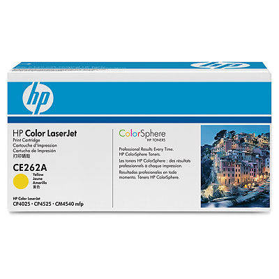 HP OEM CE262A Toner Yellow - Click to enlarge