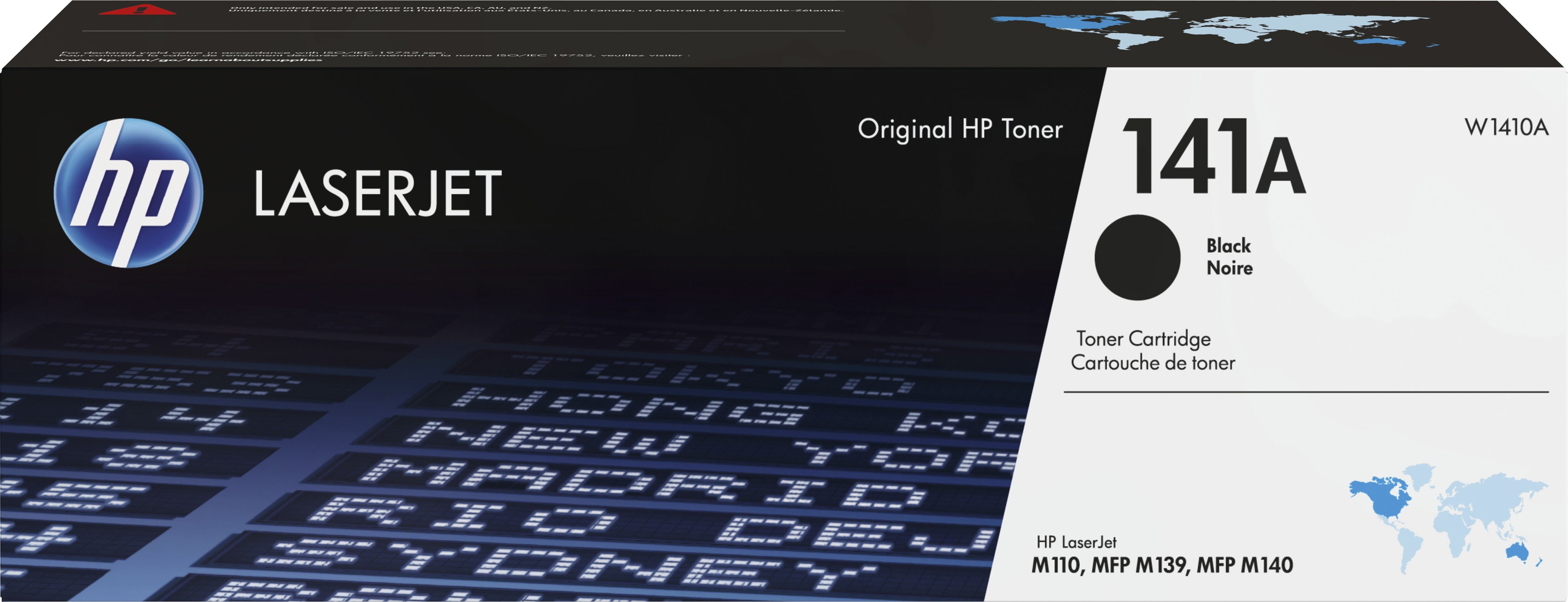 HP OEM W1410A (#141) Black Toner - Click to enlarge