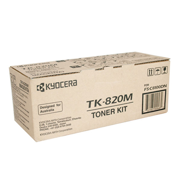 Kyocera OEM TK-820M Magenta Toner Cart - Click to enlarge