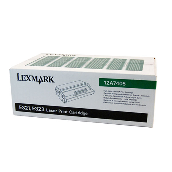 Lexmark E321/323  Hi Yld Tnr 6K 12A7405 - Click to enlarge