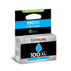 Lexmark OEM #100 Cyan Std Yield Inkjet - Click to enlarge