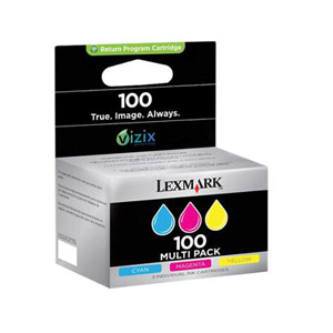 Lexmark OEM #100 C/M/Y Pack Std Yield - Click to enlarge