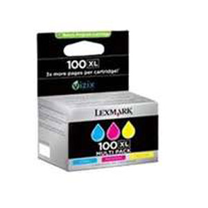 Lexmark OEM #100 HY C/M/Y Pack - Click to enlarge