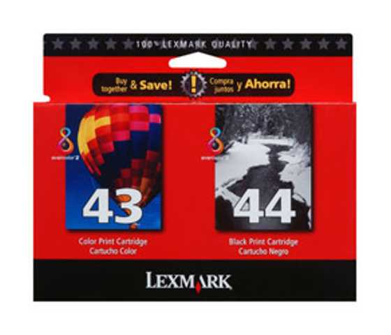 Lexmark OEM #43/#44 18Y0143/44 Combo Pac - Click to enlarge