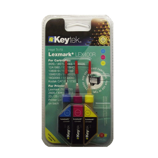 Lexmark Refiller 26/27/83 Trifill Colour - Click to enlarge