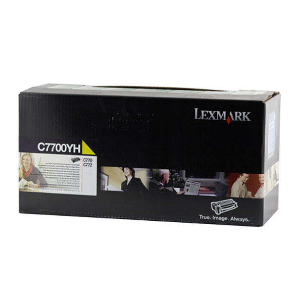 Lexmark OEM C7700YH Yellow HY Toner Cart - Click to enlarge