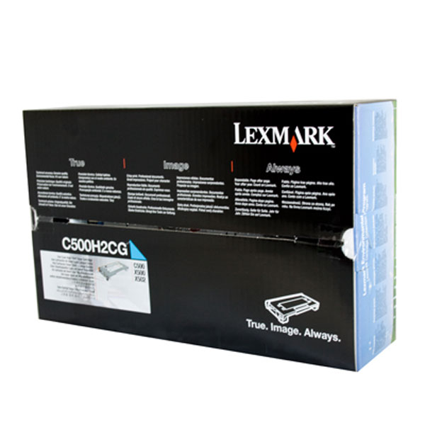 Lexmark OEM C500H2CG (C500) Cyan Toner - Click to enlarge