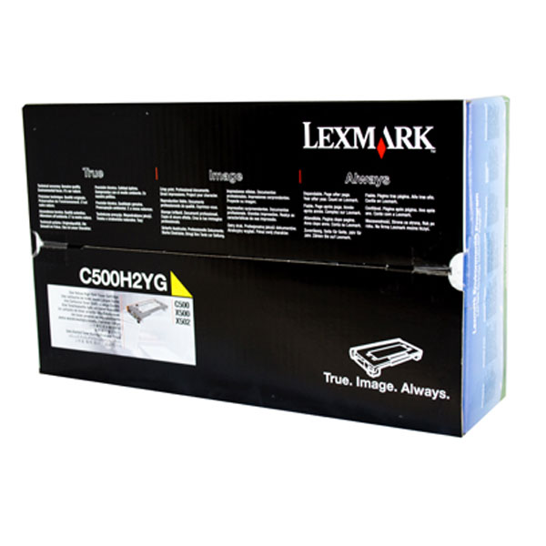 Lexmark OEM C500H2YG (C500) Yellow Toner - Click to enlarge