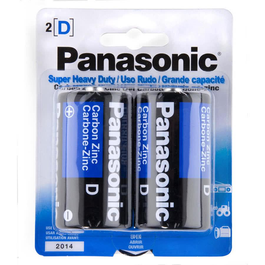Panasonic  Batteries D 2 Pack - Click to enlarge