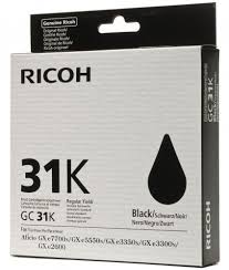 Ricoh OEM GC31 Gel Ink Black - Click to enlarge