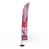 Bow Banner 5.0m Single Inc Base - Click for more info