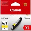 Canon OEM CLI-671XL HY Ink Yellow - Click for more info