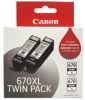 Canon OEM PGI-670XL HY Ink Black Twin Pk - Click for more info